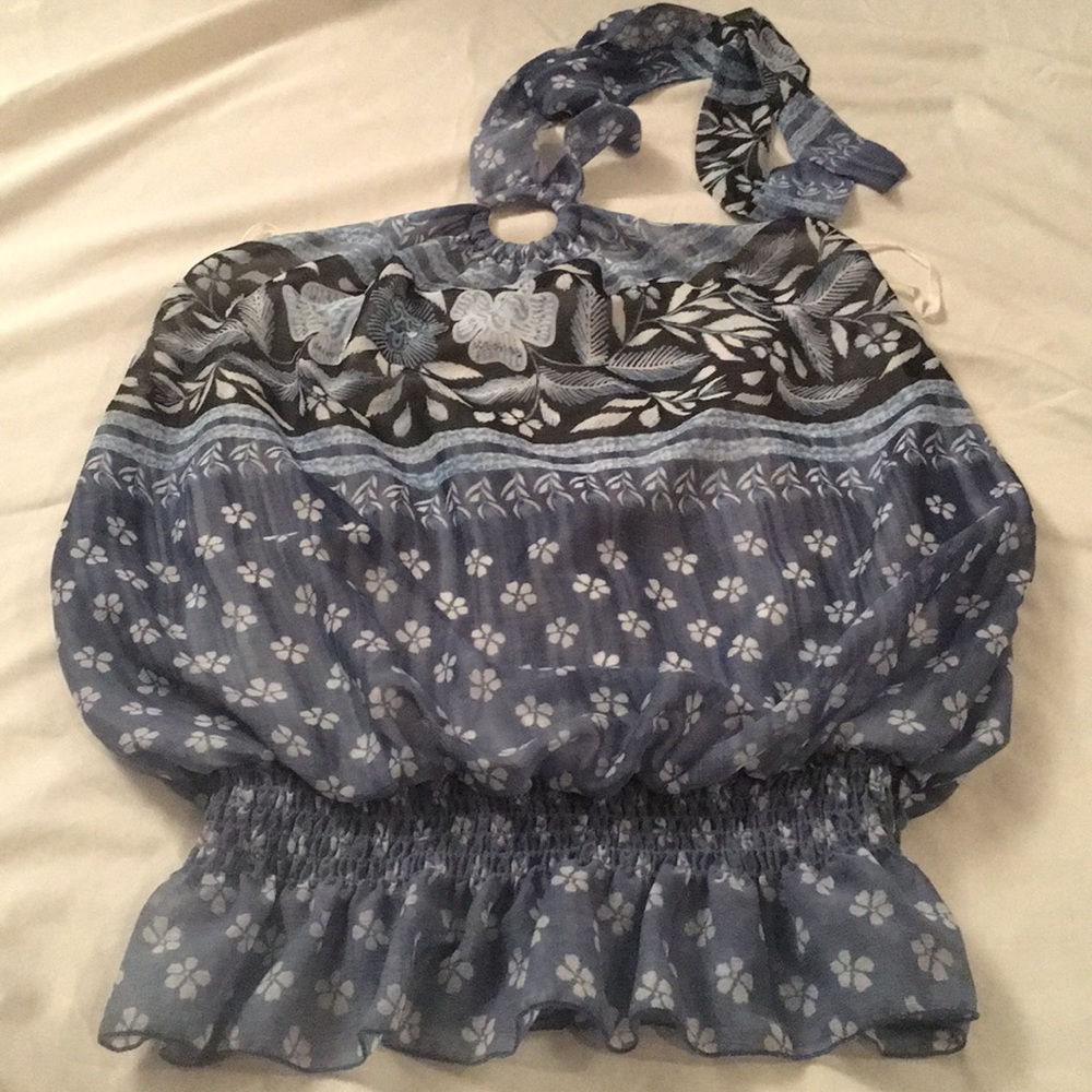 Blue Sketch top